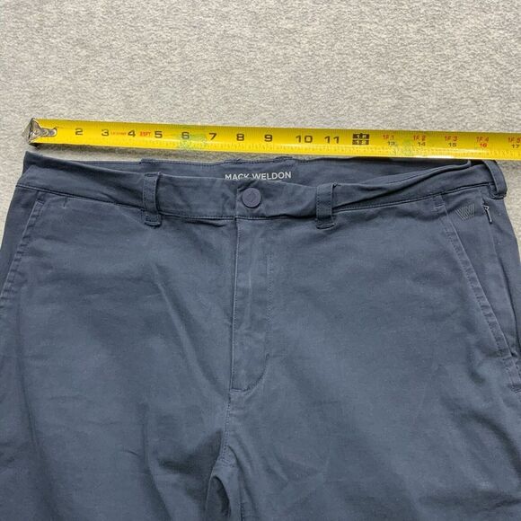 Mack Weldon Tech Chino Pants 32x34 Mens Navy Blue Daily Wear Stretch Casual - Picture 7 of 13